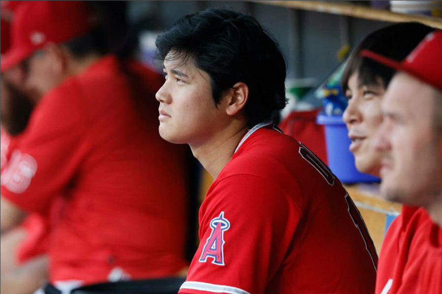 洛杉矶天使队的大谷翔平【照片：Getty Images】