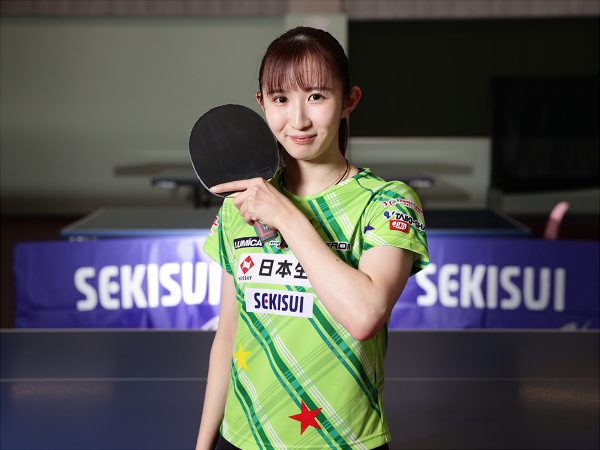 日本桌球代表队的早田希娜
