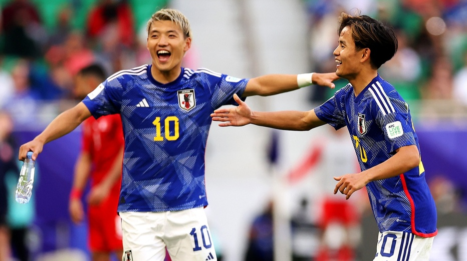 获得胜利的日本代表队(C)GettyImages