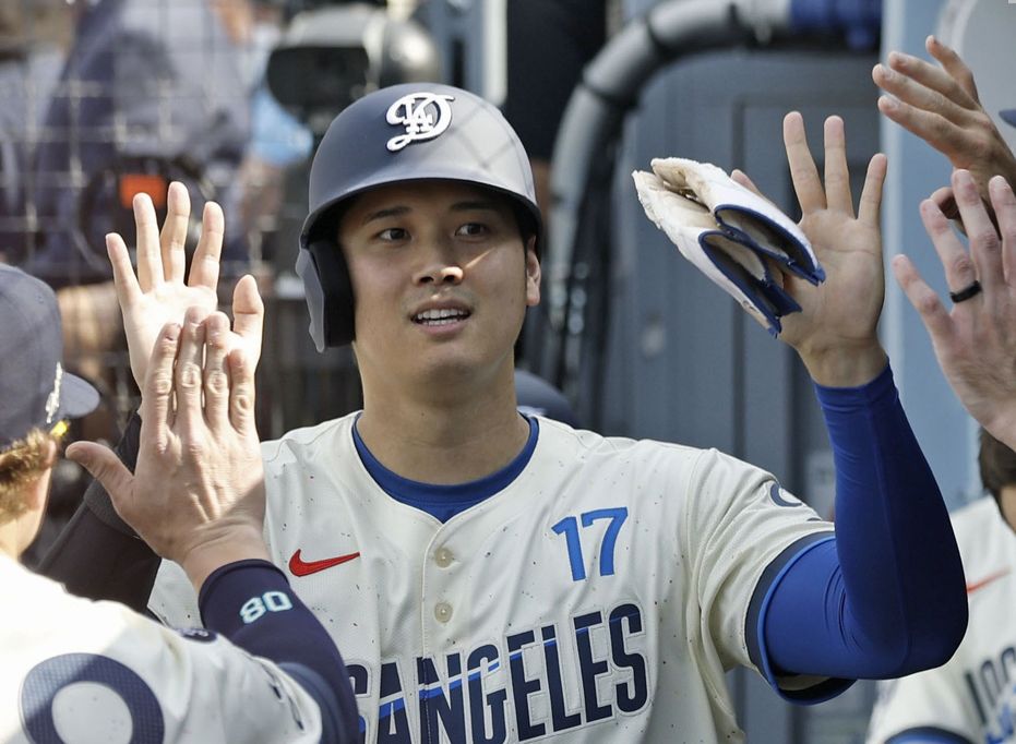 道奇・大谷翔平（共同通信社提供）（(C)Daily Sports）