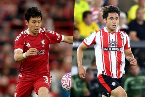 远藤航(左)与松木玖生(右)之间的日本对决即将发生