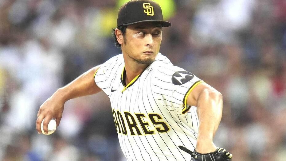 圣地牙哥教士队投手达比修有（照片：AP/アフロ）