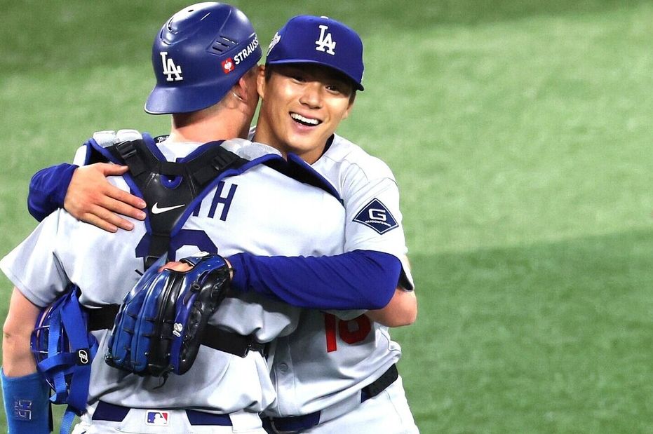 在世界大赛第2战投出完投胜的山本由伸。(C) Getty Images(THE DIGEST)