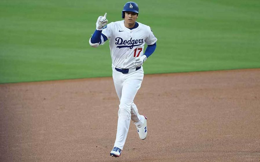 道奇队的大谷翔平【照片：路透社】