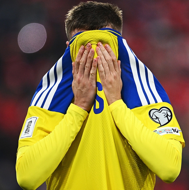 在欧洲外围赛B组垫底的瑞典。（C）Getty Images