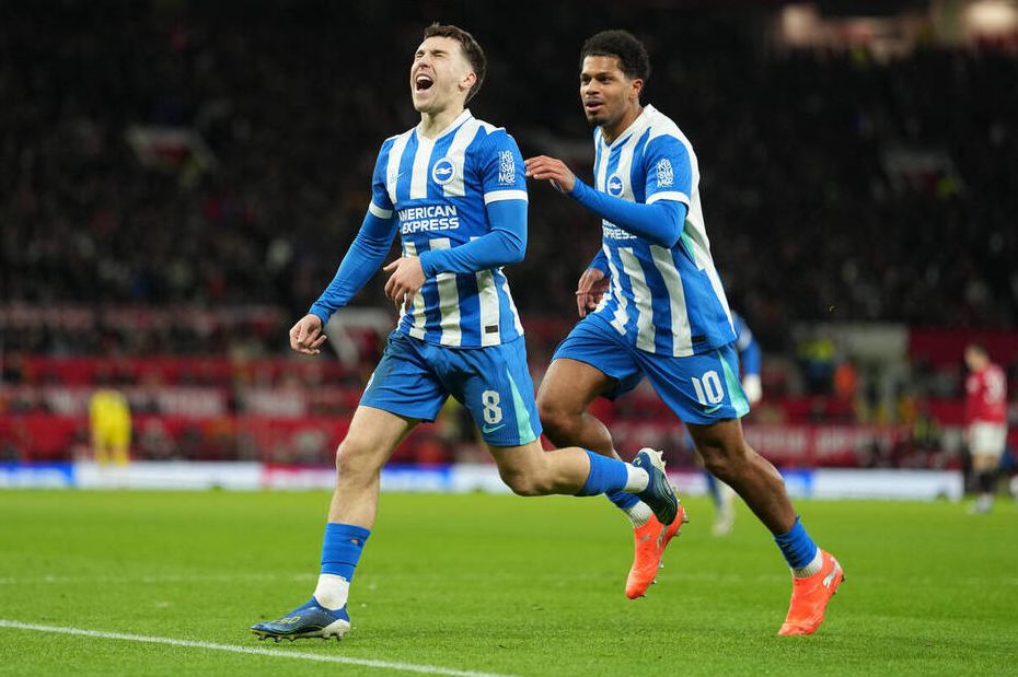 布莱顿战胜曼彻斯特联（AP）