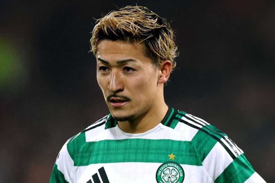 在与流浪者的「老字号德比（Old Firm）」中踢满全场的塞尔提克前田大然。(C)Getty Images