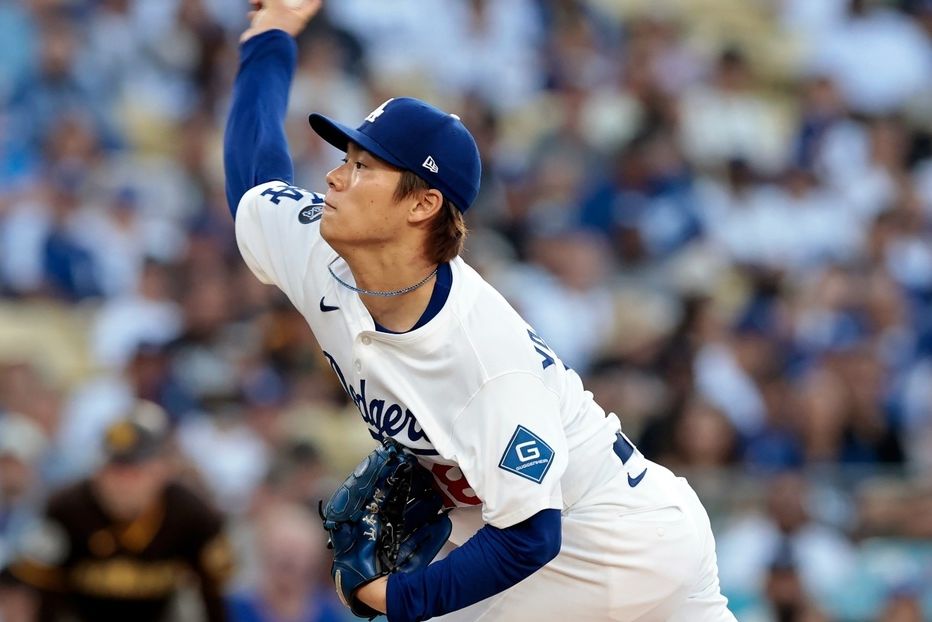 山本虽在7局途中失掉3分仍努力苦撑，最终吞下本季第6败。（图片来源：Getty Images／THE DIGEST）