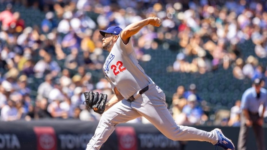 道奇的克莱顿·克萧（MLB Advanced Media）