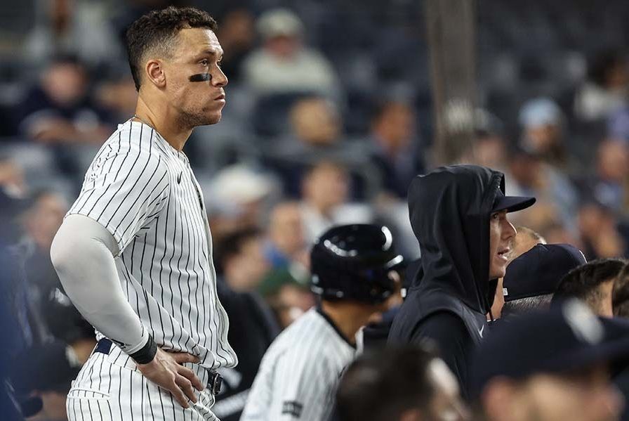 凝视场上的洋基球星亚伦·贾吉（Aaron Judge）等人【照片：路透】