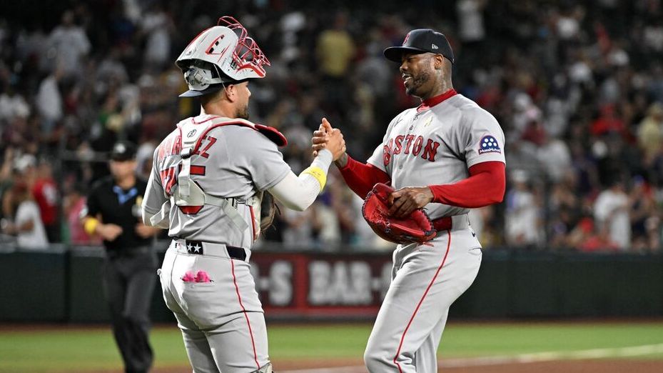 红袜队阿罗鲁迪斯·查普曼（MLB Advanced Media）