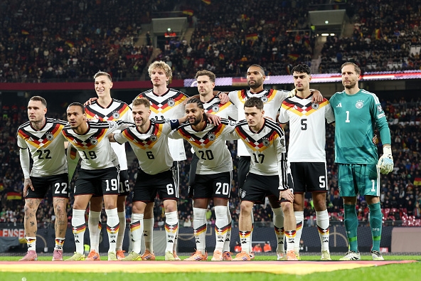 斯洛伐克战中德国球员们的身影 photo/Getty Images