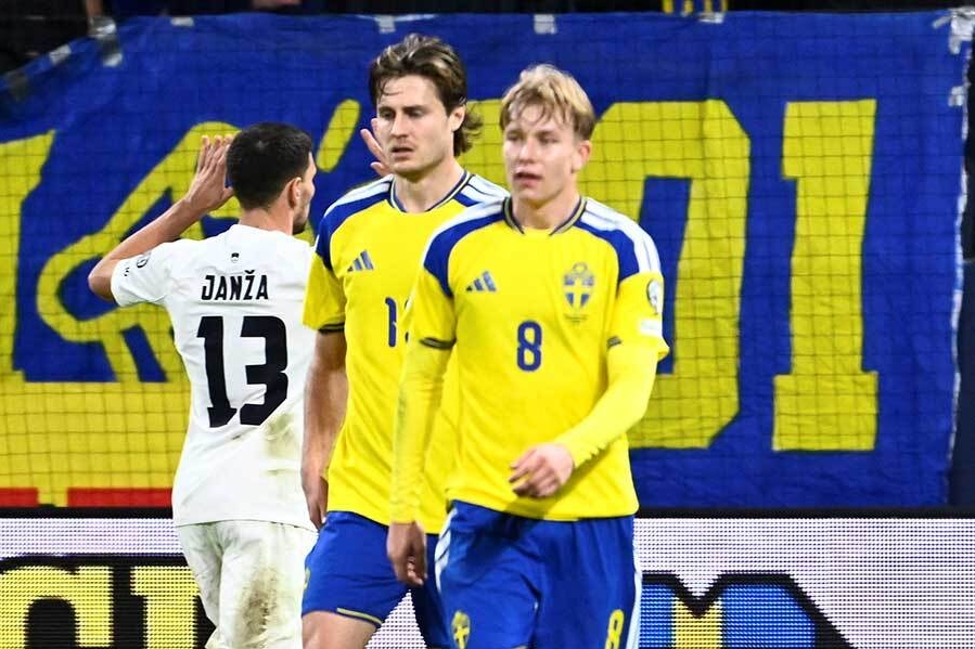 儘管在欧洲区预选赛未能取胜，瑞典仍确定晋级世界杯附加赛【照片：路透社】