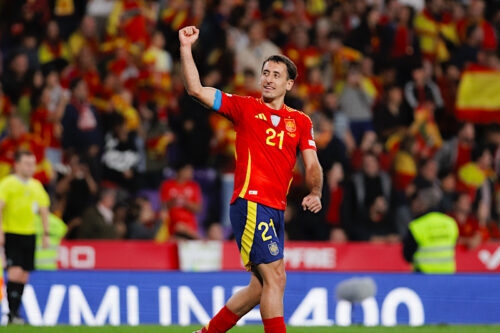 达成西班牙代表第50场出赛的前锋奥亚萨瓦尔［照片］＝GettyImages（SOCCERKING）