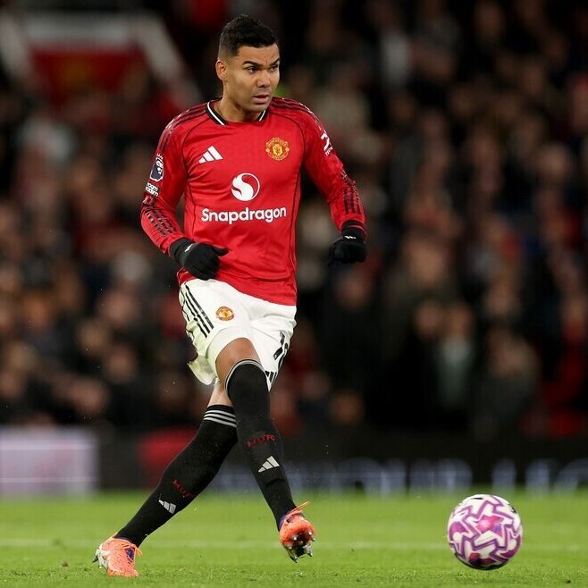 曾在曼联担任主力的卡塞米罗，透过官方X宣布离队。（©Getty Images）